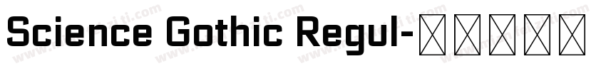 Science Gothic Regul字体转换